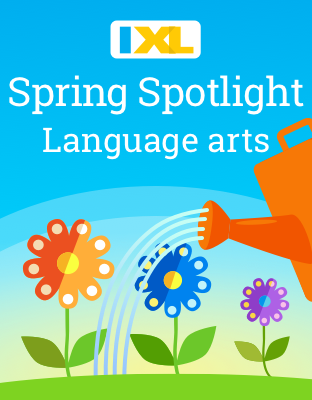 Spring Spotlight skill plan for language arts